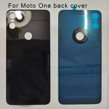 Оригинальная и штатная задняя крышка для Motorola Moto One Крышка аккумуляторного отсека Задний стеклянный корпус + клей для Moto one P30 play XT1941