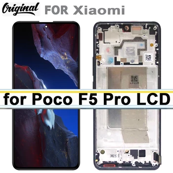 Оригинальный AMOLED-экран для Xiaomi Poco F5 Pro ЖК-дисплей Сенсорный экран в сборе Запасные части для моделей Poco F5 Pro 23013PC75G