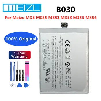Оригинальный аккумулятор для телефона B030 емкостью 2400 мАч для Meizu MX3 M055 M351 M353 M355 M356 Высококачественные сменные батареи для смартфонов