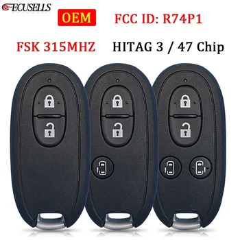 Оригинальный дистанционный смарт-ключ FSK 315 МГц PCF7953 / HITAG 3 / 47 Идентификатор FCC: R74P1 для Suzuki Wagon R Every Hustler Palette Spcia