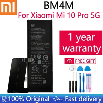 Оригинальный сменный аккумулятор BM4M BM4N для Xiaomi Mi 10 Pro 5G Xiaomi 10Pro Mi10 5G Оригинальный телефон батареи батареи + подарочные инструменты