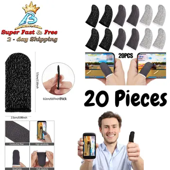  Перчатки для мобильных игр Перчатки Кончики Пальцев Для Геймера Потный Противоскользящий Сенсорный Экран Рукав Для Пальца Дышащий Игровой Чехол Для Кончиков Пальцев