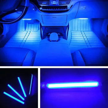 Подсветка салона автомобиля Фара Декоративный свет для Audi A1 A3 A4 B6 B8 B9 A3 A5 A6 A7 A8 C5 Q7 Q3 Q5 Q5L