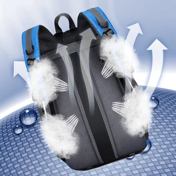 Полиэстер Кемпинг Рюкзак Легкая водонепроницаемая треккинговая сумка для офисных путешествий