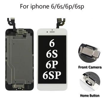Полная сборка ЖК-дисплея для iPhone 5/6/6s/6P/6SP ЖК-дисплей Замена дигитайзера с сенсорным экраном Полный комплект Ecran с кнопкой «Домой» + камера