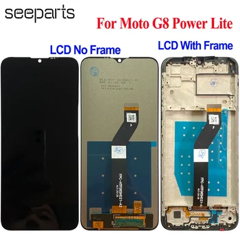 Проверено рабочее 6,5 дюйма для Motorola Moto G8 Power Lite ЖК-дисплей Сенсорный дигитайзер в сборе для ЖК-дисплея Moto G8 Power Lite