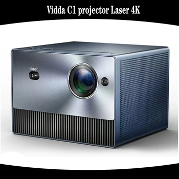 Проектор Vidda C1 Лазер 4K Ultra HD, 3D-проектор 1350ANSI Android Wi-Fi 12 мс 240 Гц
