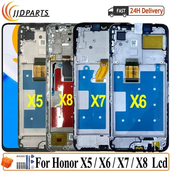  Протестировано для Huawei Honor X5 X6 X7 X8 ЖК-дисплей с сенсорным экраном Дигитайзер в сборе для Honor X8 4G TFY-LX1, TFY-LX2, TFY-LX3LCD