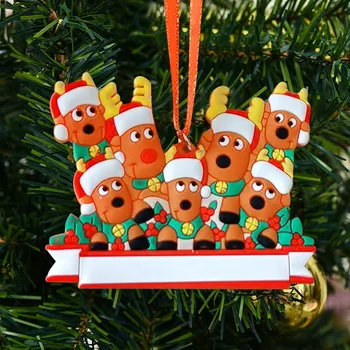Рождественский орнамент персонализированный семейный декор кулон