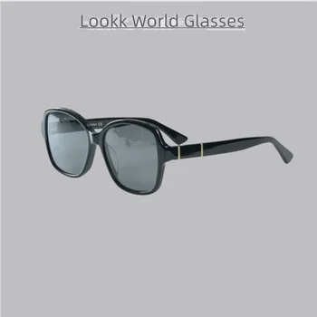 Роскошный бренд Женские солнцезащитные очки в уксусной овальной оправе Классика Ретро Мода Мужские очки Офисные путешествия На открытом воздухе UV400 Oculos De Sol
