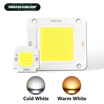  светодиодный чип COB 10 Вт 20 Вт 30 Вт 50 Вт 70 Вт 100 Вт 30-32 В Световые бусины SMD Холодный белый Теплый белый 100 лм / Вт DIY для светодиодной лампы Прожектор
