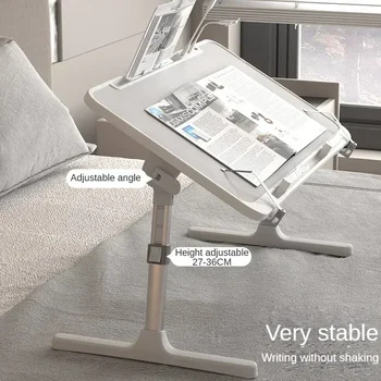  складной подъемный стол для ноутбука для кровати с радиатором Регулируемая подставка Стол на коленях Поднос для завтрака Стол с выдвижным ящиком для рабочих игр