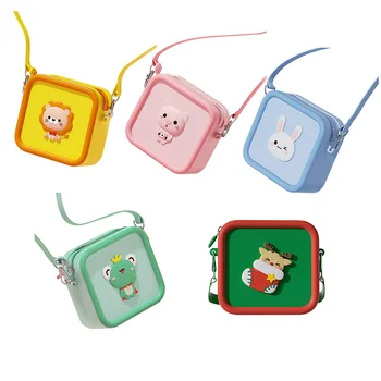 Сумка для хранения камеры Tide Satchel Cartoon Cross-Body Bag Модный кошелек для монет для малышей Мини-сумка для камеры