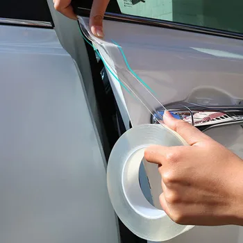 Универсальная прозрачная автомобильная наклейка с защитой от столкновений для Porsche Cayenne Macan Macan S Panamera Cayman Carrera Porsche911 918