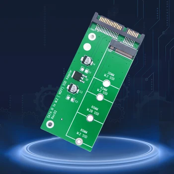 Устройство чтения карт памяти с жестким диском SATA3 6G Конвертер M.2 NGFF 2,5-дюймовый адаптер M2 SATA Riser SSD-адаптер Поддержка 2230/42/60/80 твердотельных накопителей M.2
