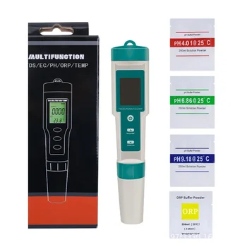 Цифровой аквариум в 1 Ph / tds / ec / соленость / овп / с.г / температура 7 Тестер измерения воды для измерителя качества Инструмент Ручка