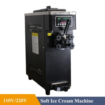  Черный, розовый, серебристый, белый цвет Автоматическая коммерческая машина для приготовления мягкого мороженого с ЖК-дисплеем