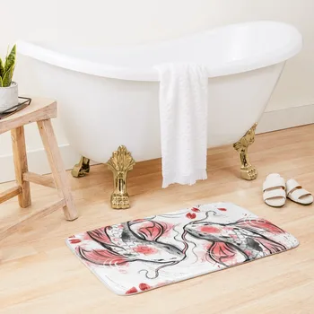 Японский коврик для ванны Koi Ковры для входной двери в ванную комнату Нескользящий коврик для ванны